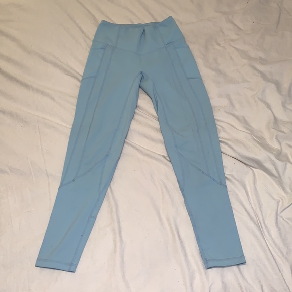 ❌Sold❌Heart Booty Light blue TYC leggings - Picture 5 of 6